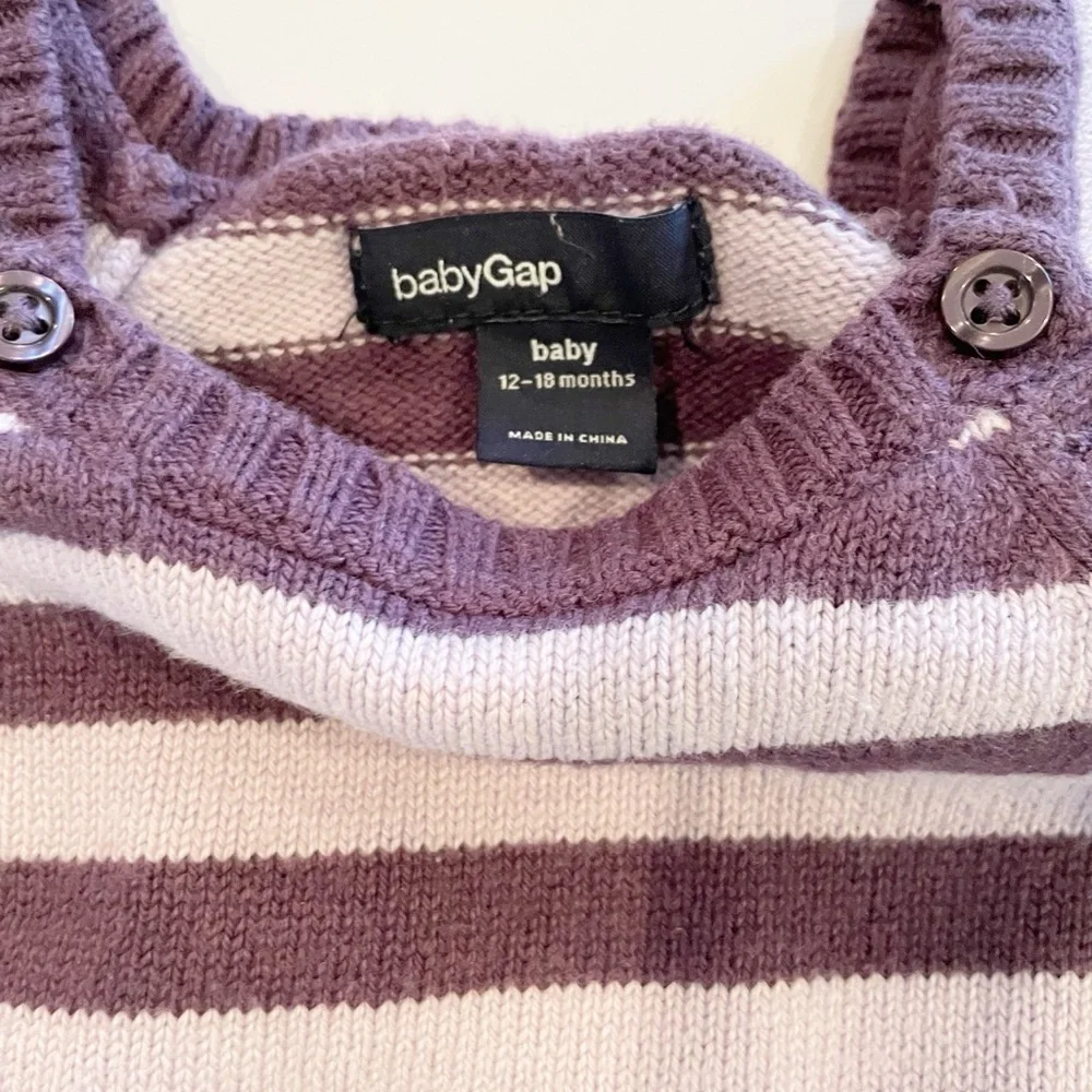 Gap 12-18 months striped sweater dress